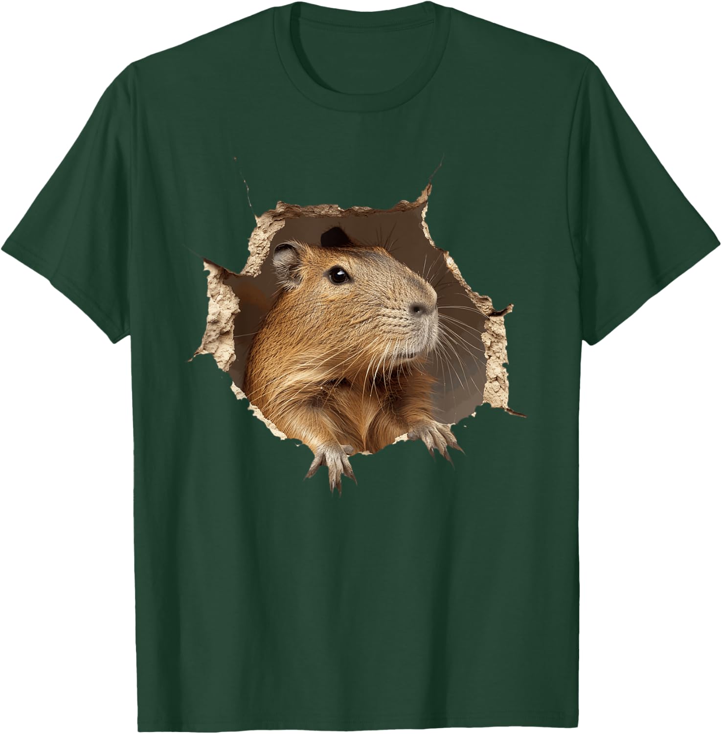 Funny Graphic Capybara T-Shirt - T-Shirt | Forest