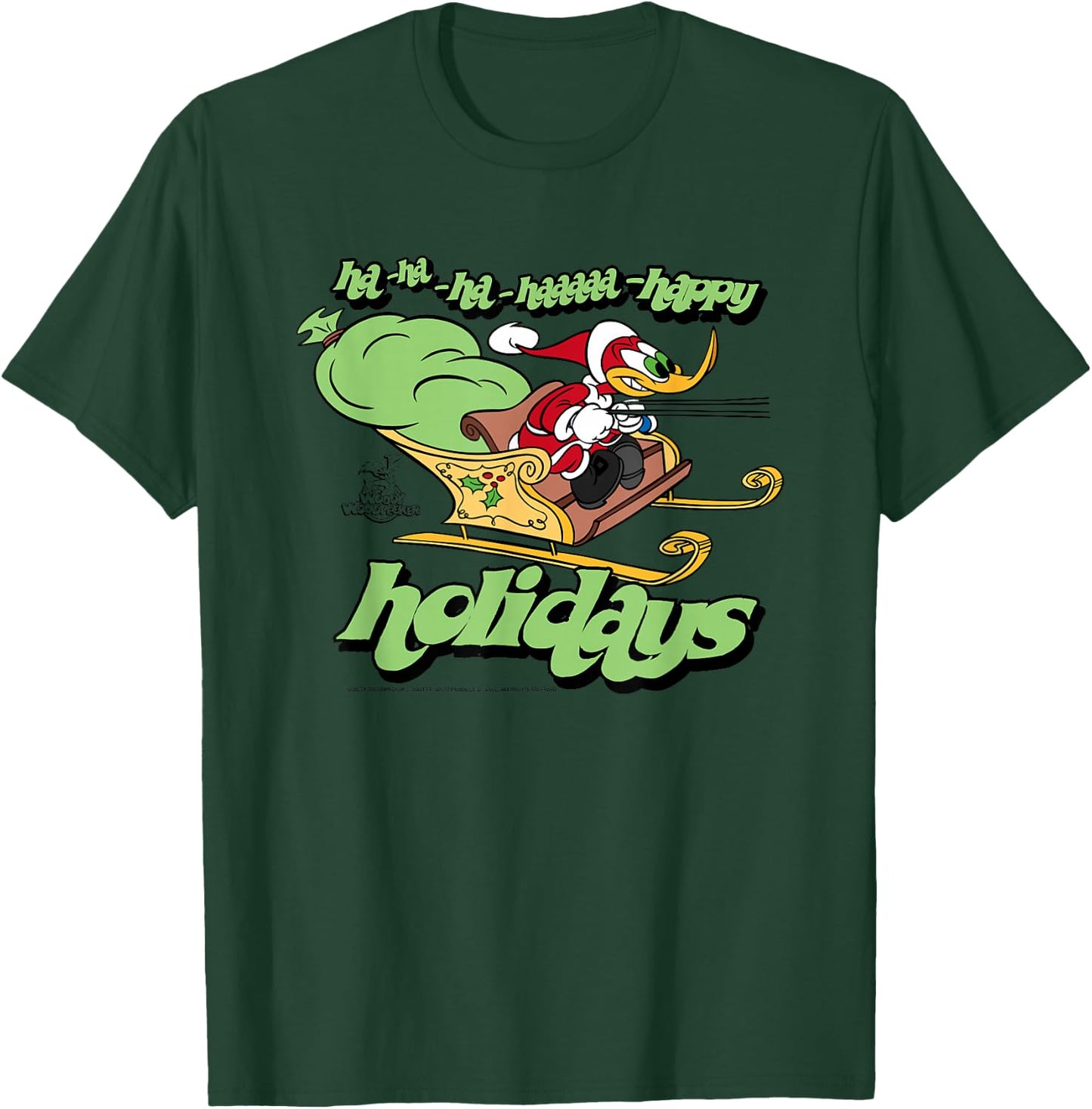 Woody Woodpecker -Kids Grey Holiday T-Shirt - T-Shirt | Forest