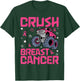 Crush Breast Cancer Awareness Monster Truck kids Boys Girls T-Shirt - T-Shirt | Forest