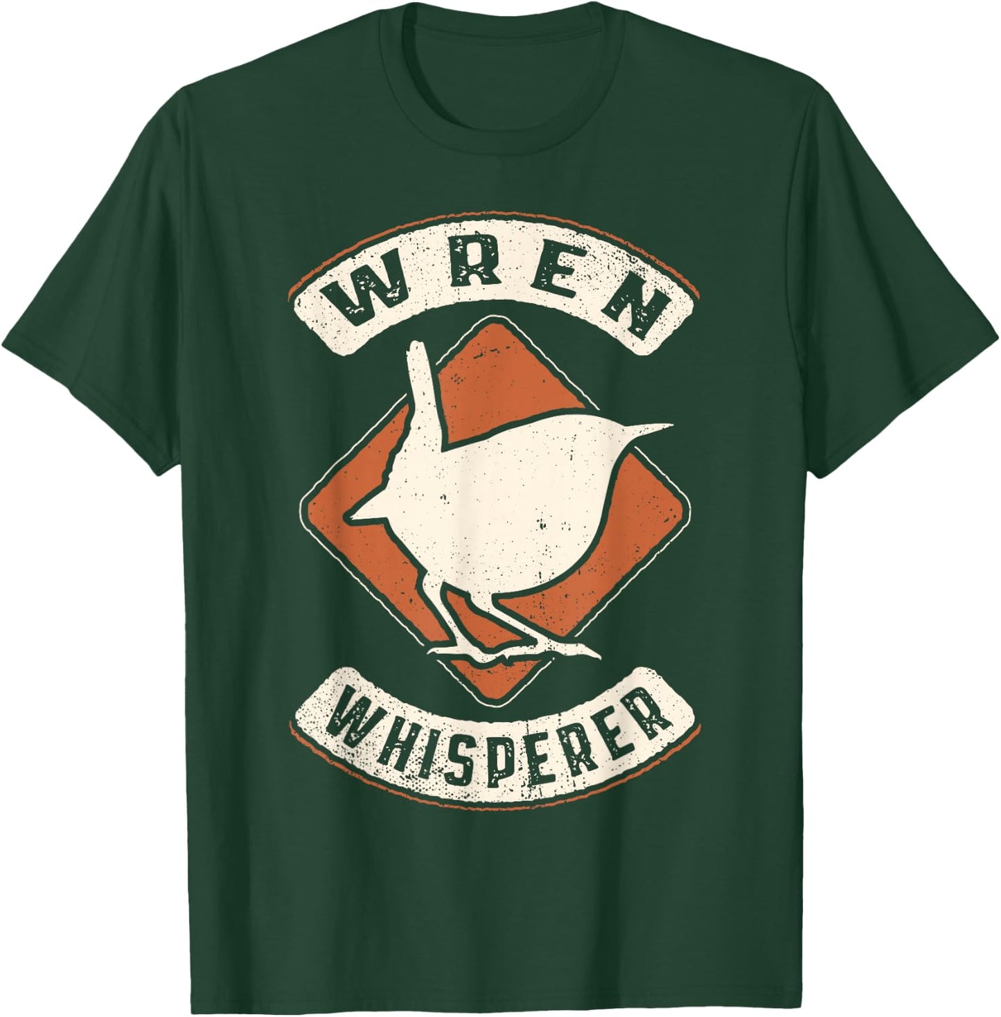 Wren Whisperer Vintage Classic Retro Animal Love T-Shirt - T-Shirt | Forest