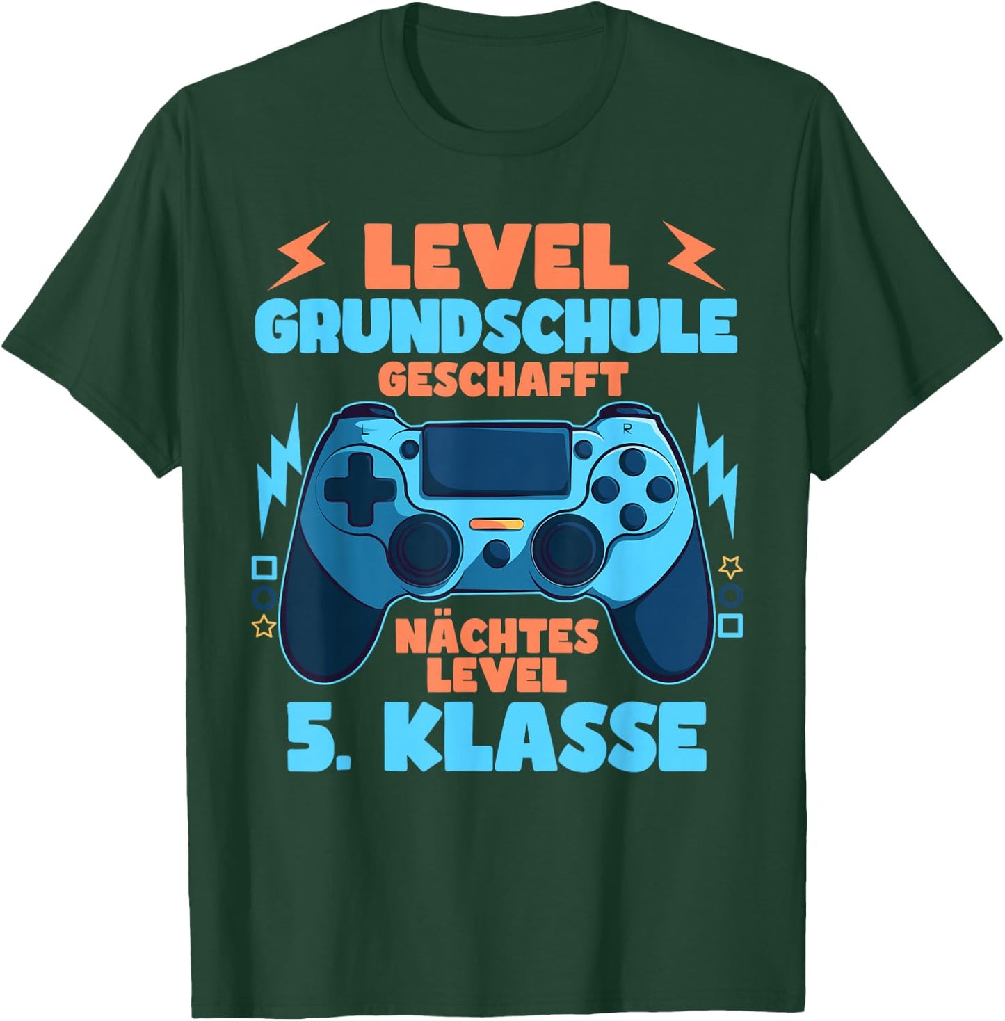 Primary School Graduation 2024 Level Primary School Schafft Gamer , black T-Shirt - T-Shirt | Forest