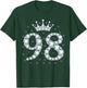 98 Crown 98 Years Old Happy 98th Birthday Girl Women T-Shirt - T-Shirt | Forest
