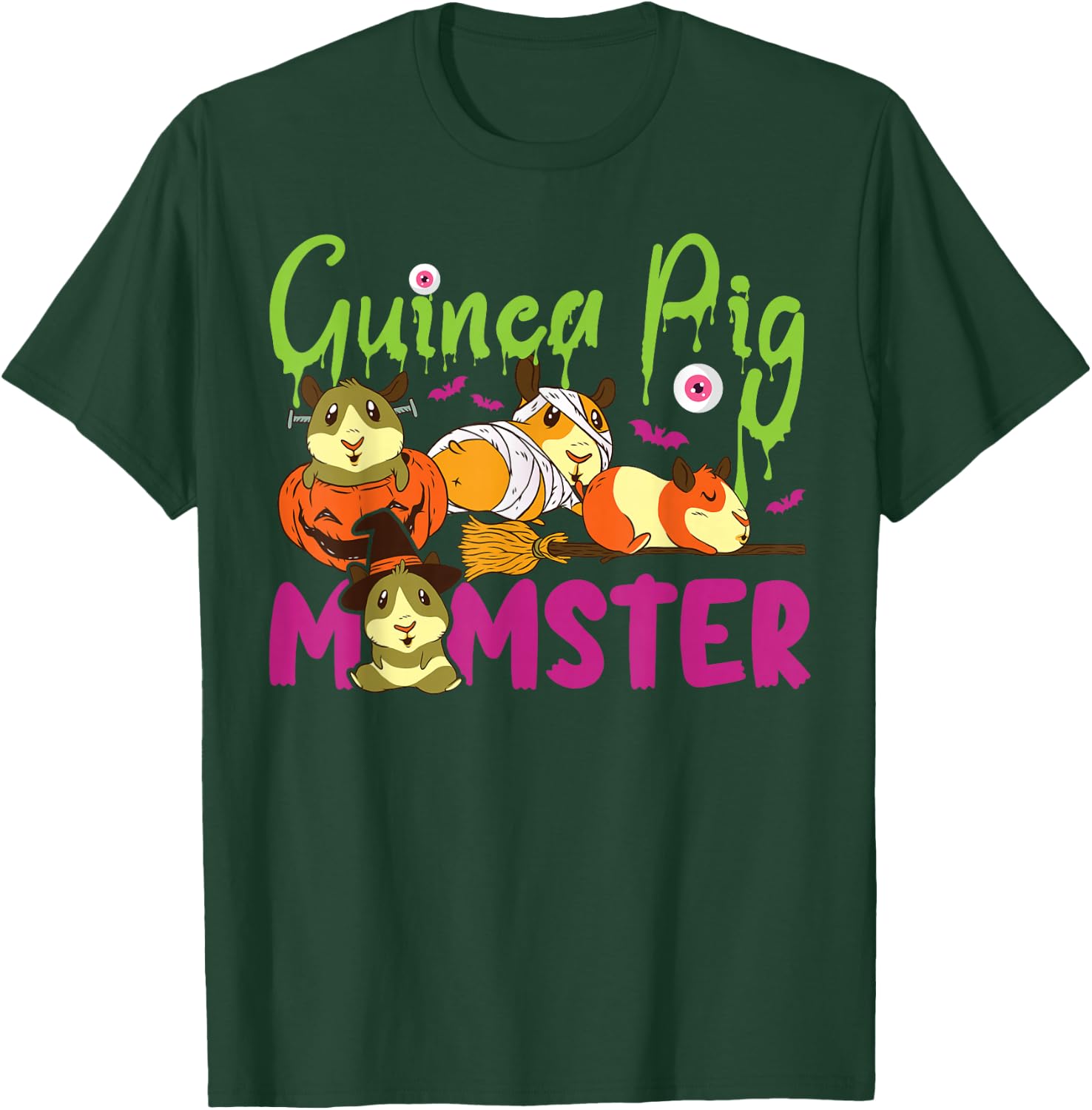 Guinea Pig Mom Halloween Guinea Pig Momster T-Shirt - T-Shirt | Forest