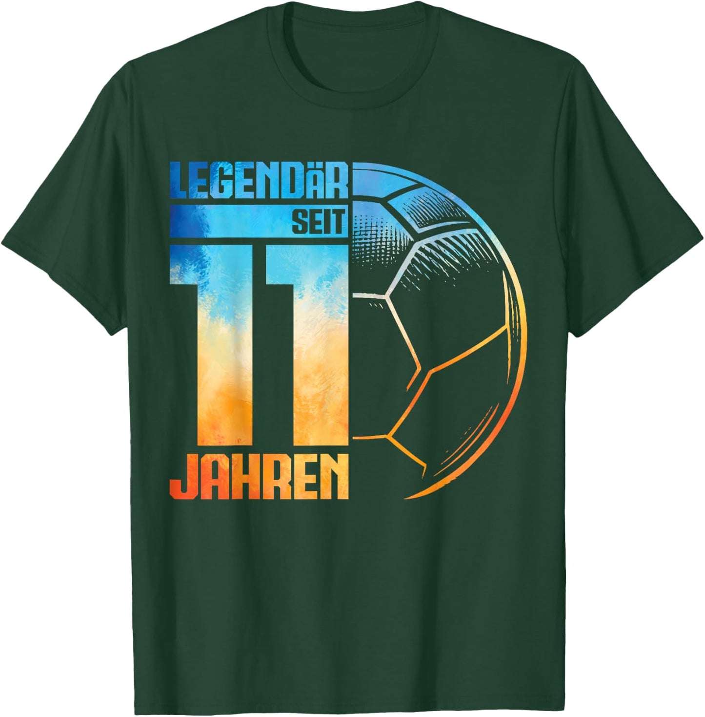 11th Birthday Retro Handball Player 11 Years Boy Kids , black T-Shirt - T-Shirt | Forest