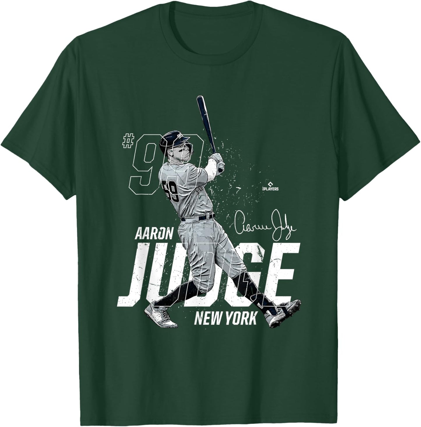 Dynamic Pose Aaron Judge New York Baseball MLBPA T-Shirt - T-Shirt | Forest