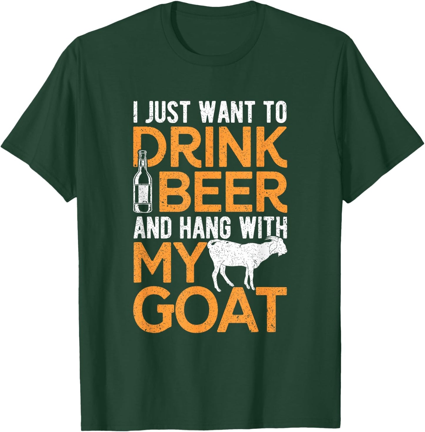 Hang With My Goat Dad Goat Father Goat Farmer Goat Owner T-Shirt - T-Shirt | Forest