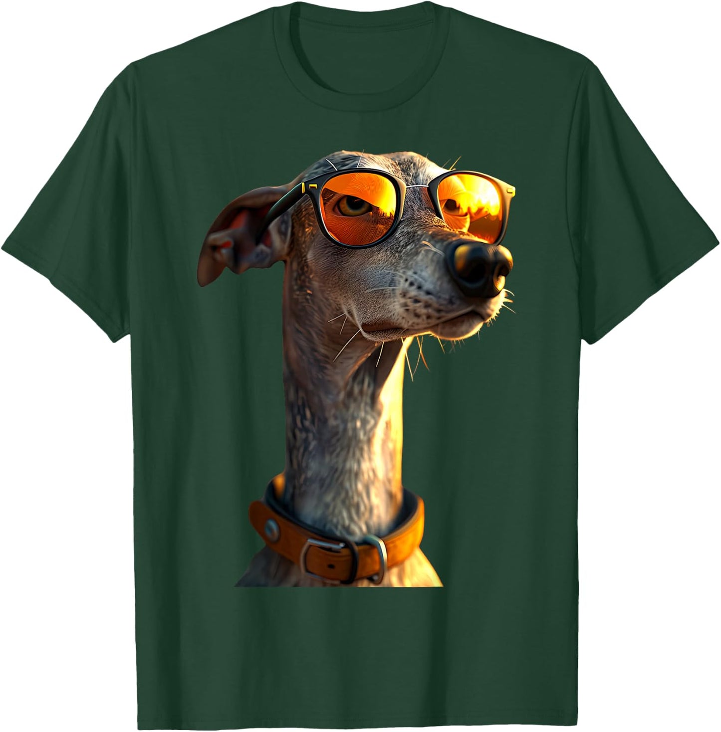 Windhund mit Sonnenbrille Hunde Liebe Greyhound Windhunde T-Shirt - T-Shirt | Forest