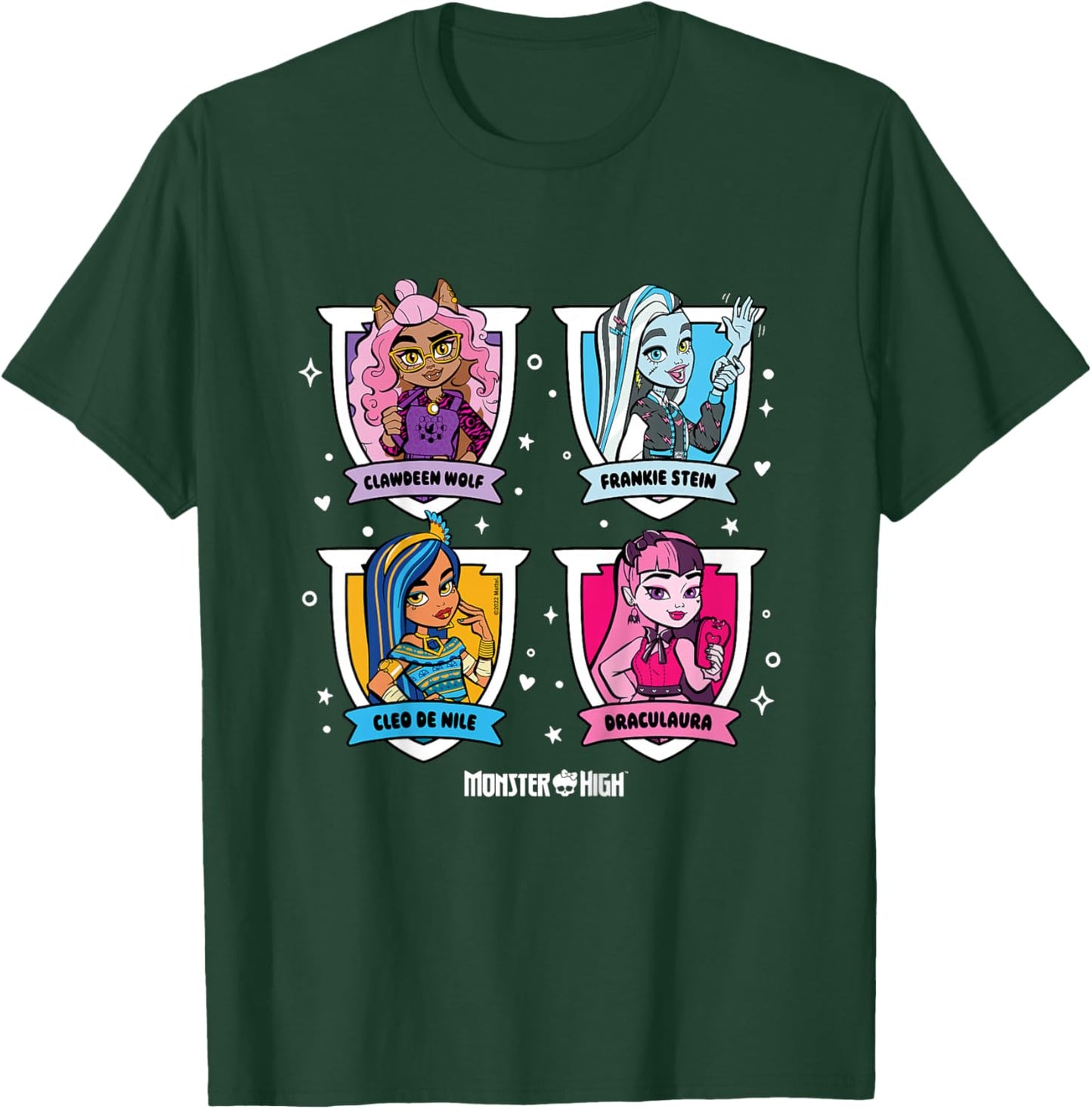 Kids Monster High - Student - Character Grid , black T-Shirt - T-Shirt | Forest