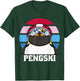 Ski Pengski Retro Vintage Funny Penguin with Ski Goggles T-Shirt - T-Shirt | Forest