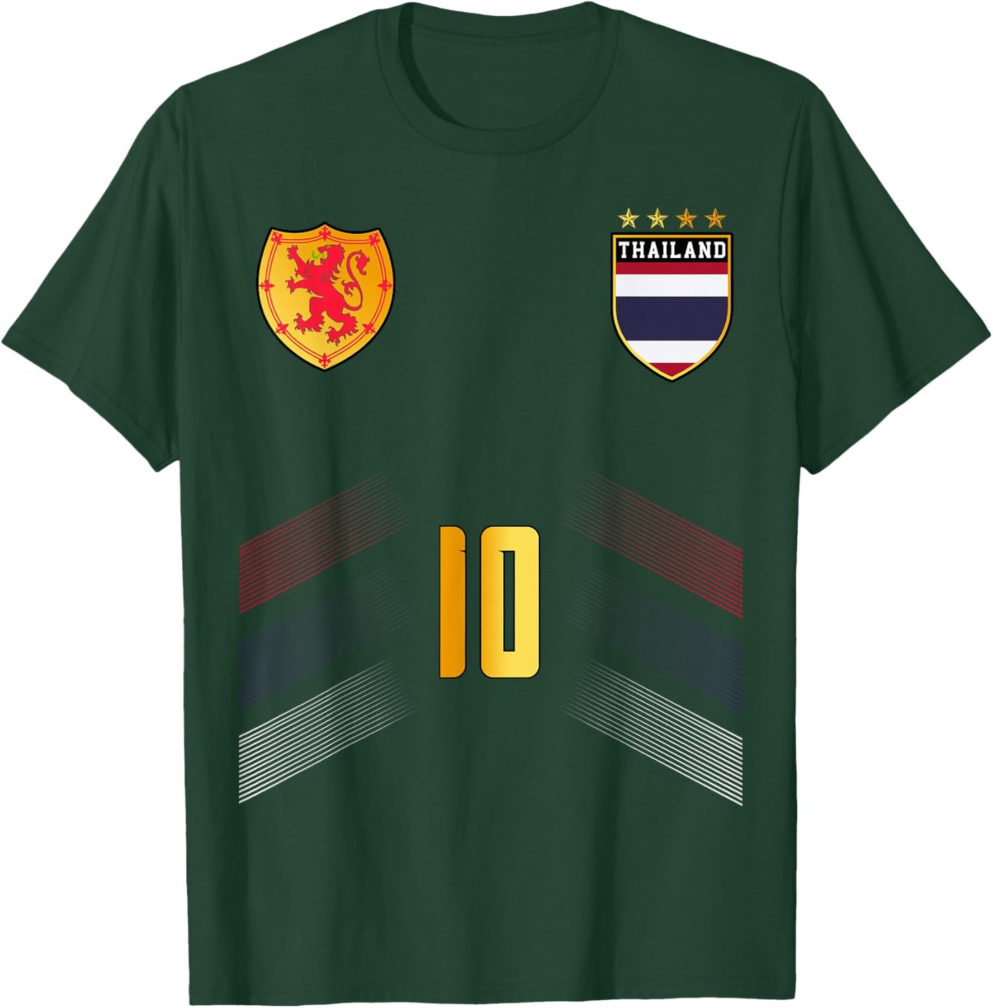 Lustige Retro-Thailand-Flagge, Thailand-Flagge T-Shirt - T-Shirt | Forest
