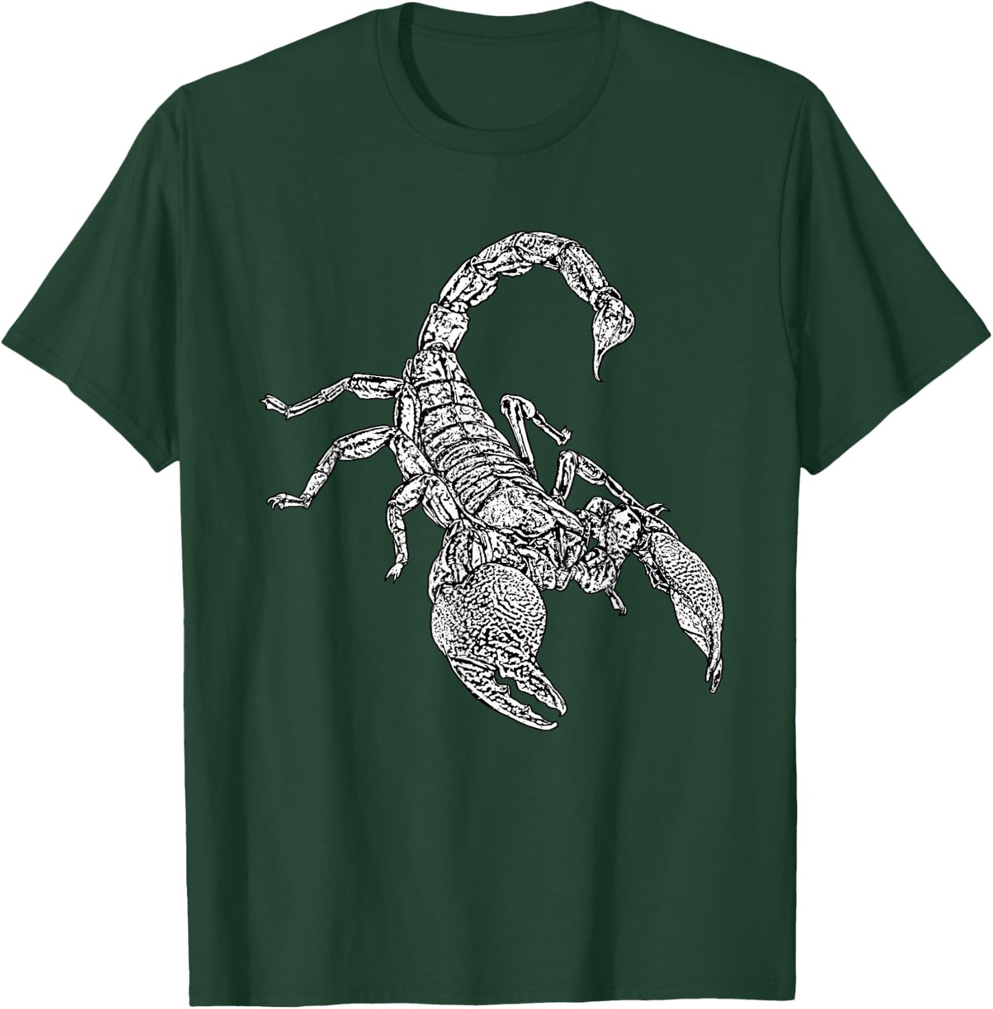 White Scorpion Graphics T-Shirt - T-Shirt | Forest