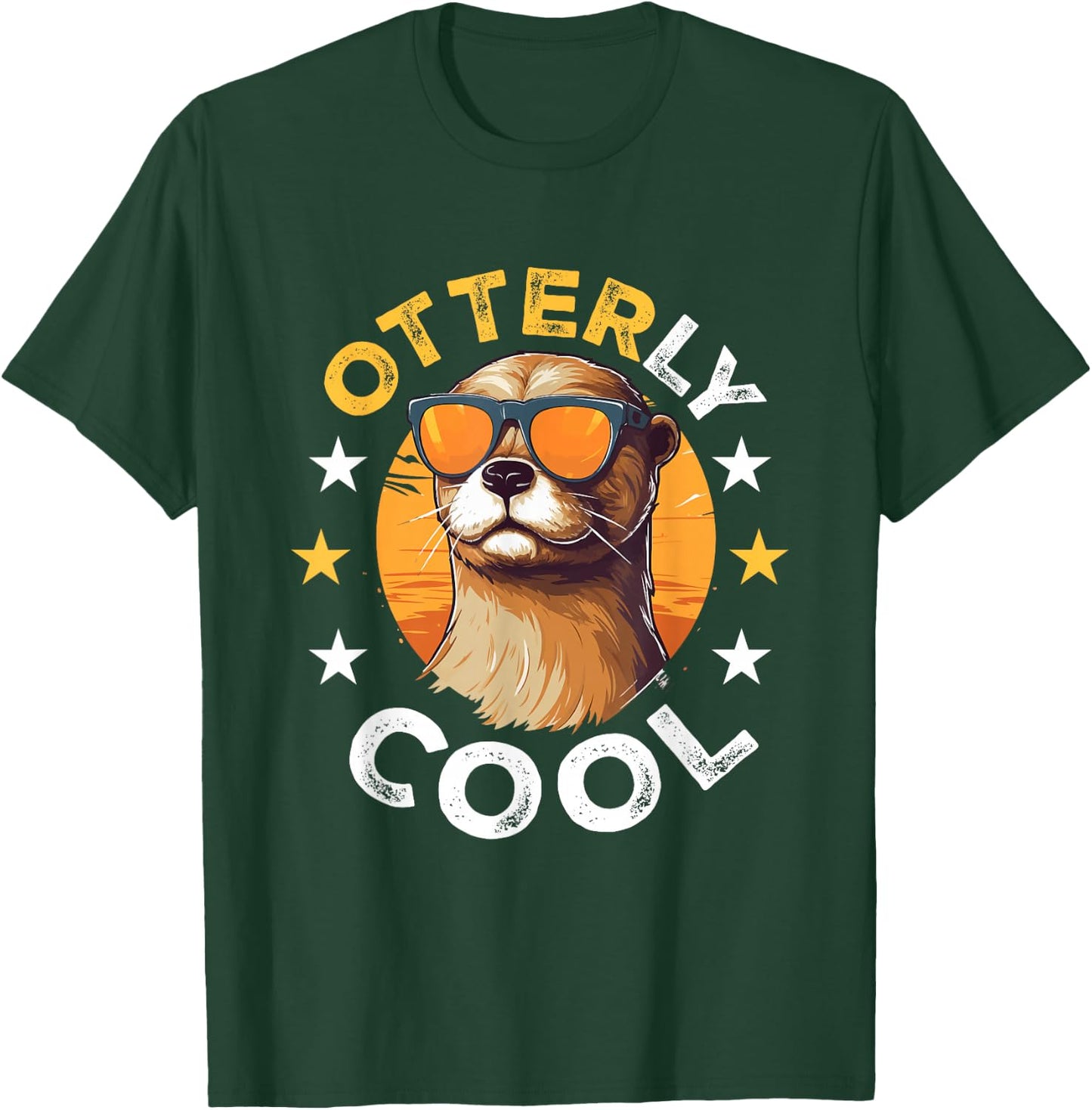 Otter Animal Kids & Adult - Otterly Cool T-Shirt - T-Shirt | Forest