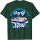 Pontoon Boat Party Sloth Pontooning Team Party Slow Men T-Shirt - T-Shirt | Forest