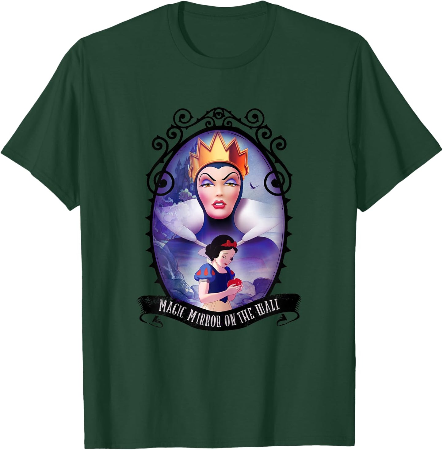 Disney Snow White Magic Mirror Graphic , white, Female X-Small T-Shirt - T-Shirt | Forest