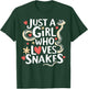 Girl Who Loves Snakes I Woman Snake Handler T-Shirt - T-Shirt | Forest
