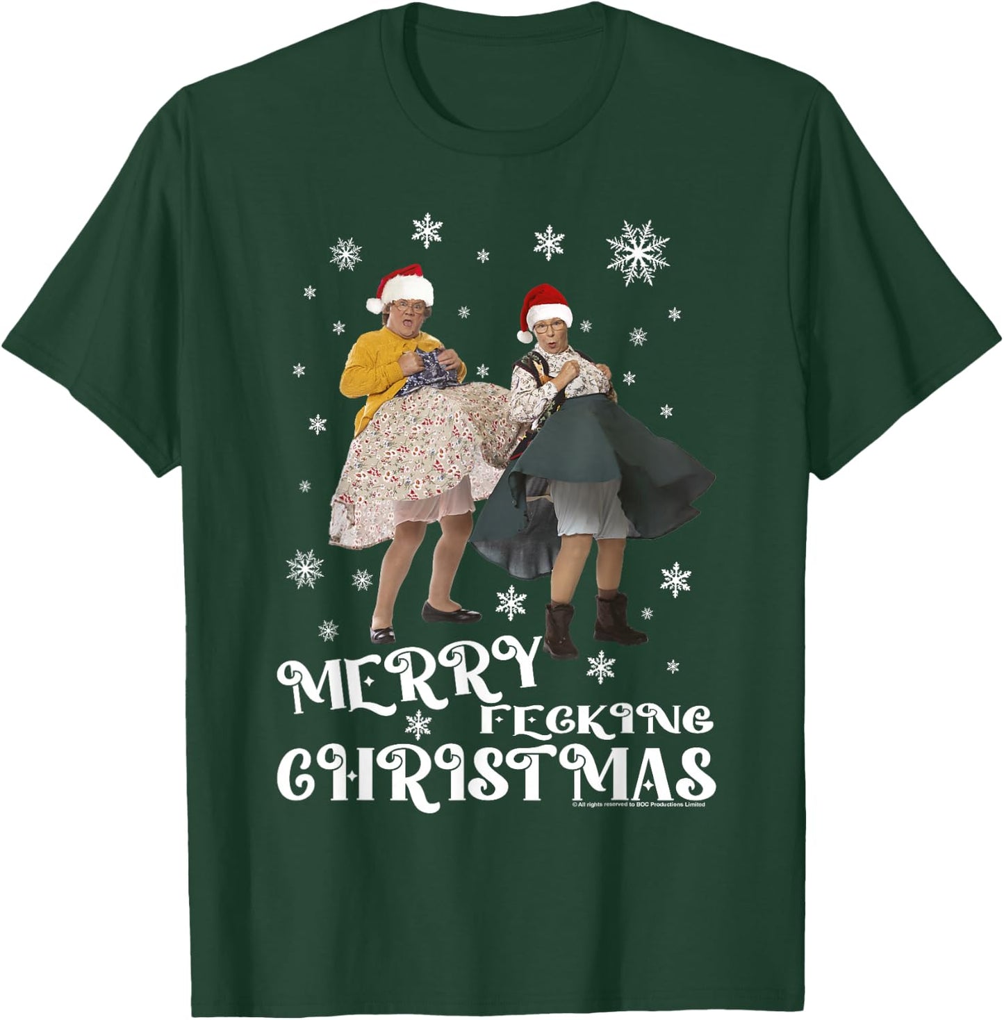 Mrs Brown's Boys Merry Christmas T-Shirt - T-Shirt | Forest
