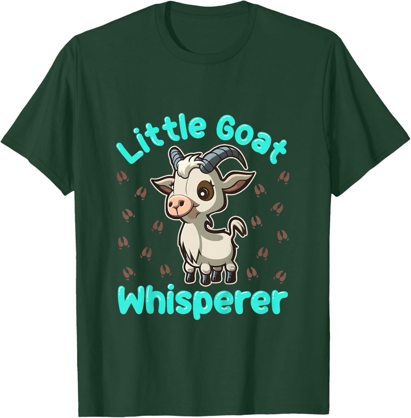 Little Goat Whisperer Goats Farm Animal Girl Boy Toddler T-Shirt - T-Shirt | Forest