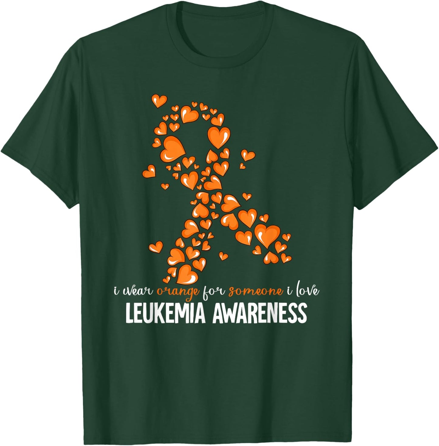 Leukemia Cancer Awareness - Leukemia Cancer Awareness - -Adults - Black - Small - Short Sleeve - - Modern - Polyester 100% T-Shirt - T-Shirt | Forest