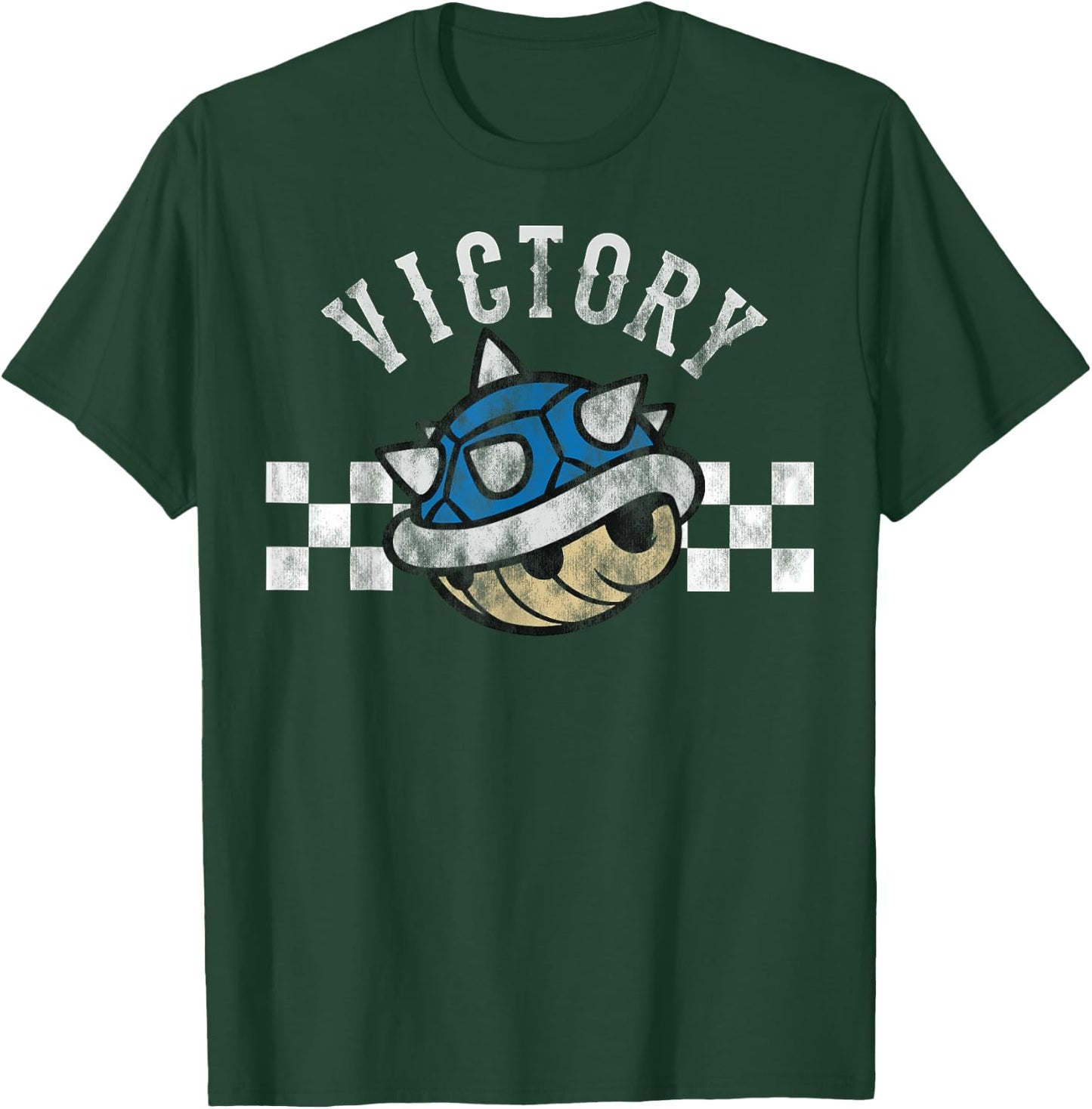 Nintendo Mario Kart Blue Shell Victory Finish Line T-Shirt - T-Shirt | Forest
