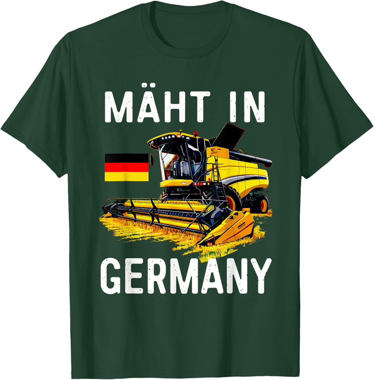 with Combine Harvesting in Germany Agriculture, gray T-Shirt - T-Shirt | Forest