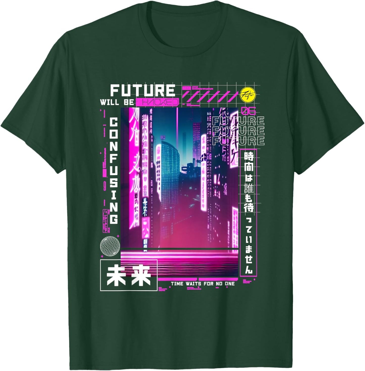 Tokyo Cyberpunk Vaporwave in Japanese Retro Vibes Aesthetic T-Shirt - T-Shirt | Forest