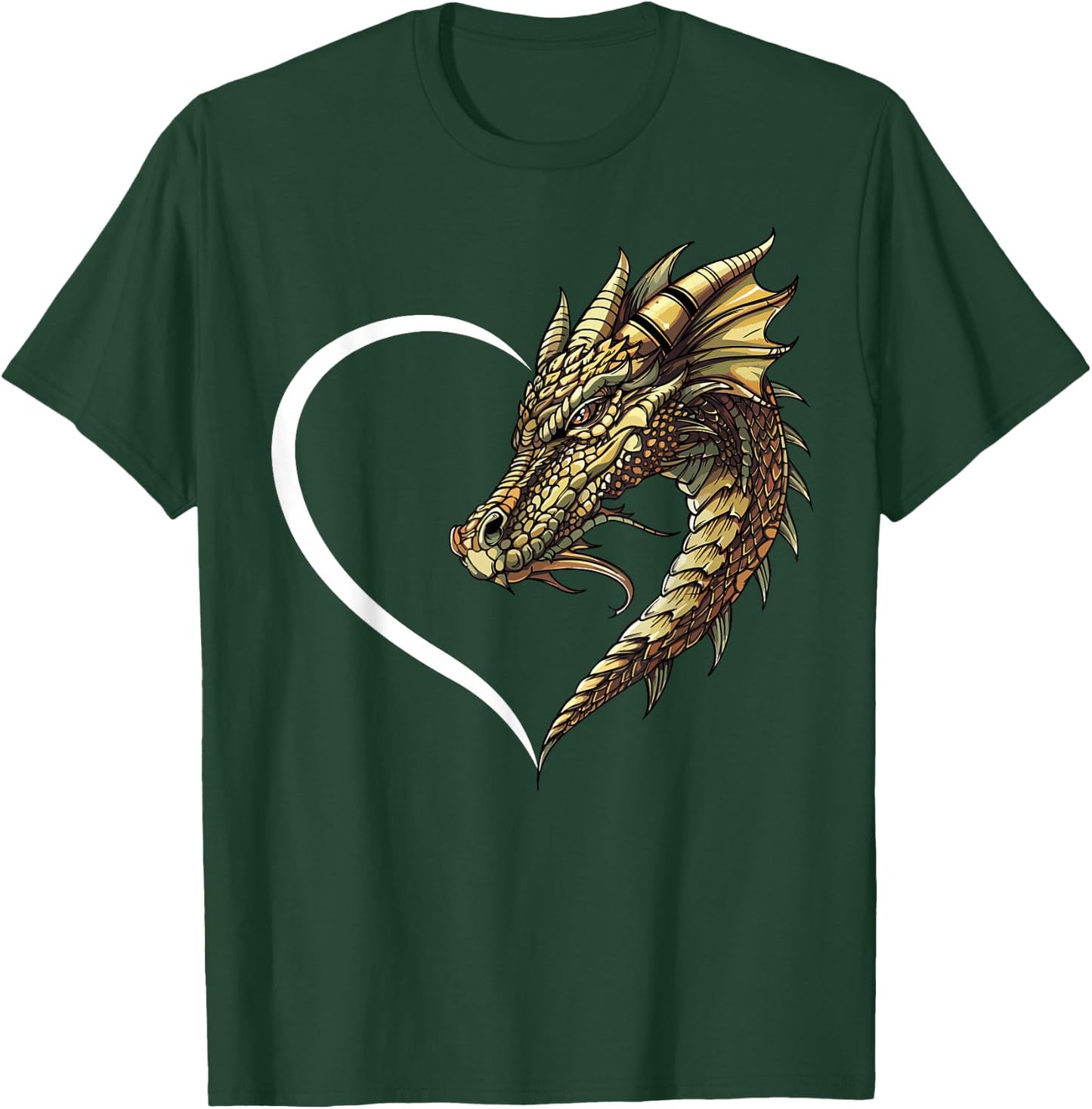 Dragon Shirts Girls Kids Heart Cute Dragon T-Shirt - T-Shirt | Forest