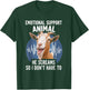 Emotional Support Animal Goat Screaming Funny Goat T-Shirt - T-Shirt | Forest