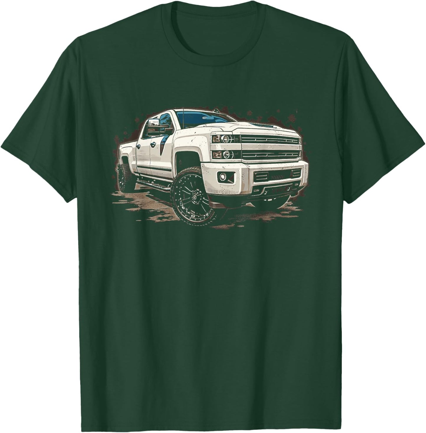 Silverado Crew Cab 2014-2019 Silverado 1500 2500 GMT Truck T-Shirt - T-Shirt | Forest