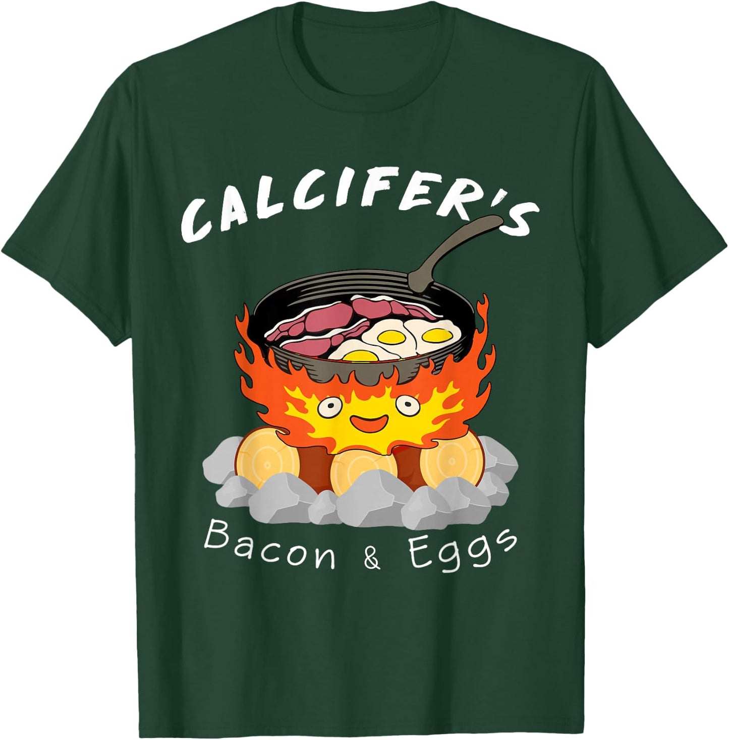 Food lover, Calcifer's bacon and egg Cook T-Shirt - T-Shirt | Forest
