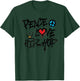 Peace Love Hip Hop Dancing T-Shirt - T-Shirt | Forest