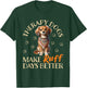 Therapy Dog Team Men Women Kids T-Shirt - T-Shirt | Forest
