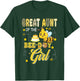 Great Aunt of The Bee-Day Girl Funny Bee Birthday Party T-Shirt - T-Shirt | Forest