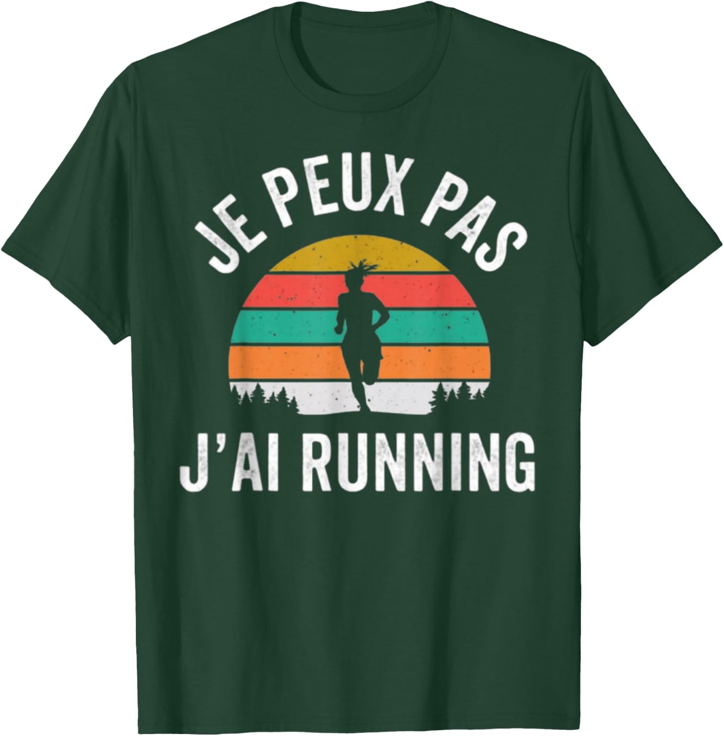 Running humour Je Peux Pas J'ai Trail Running , Black, S T-Shirt - T-Shirt | Forest