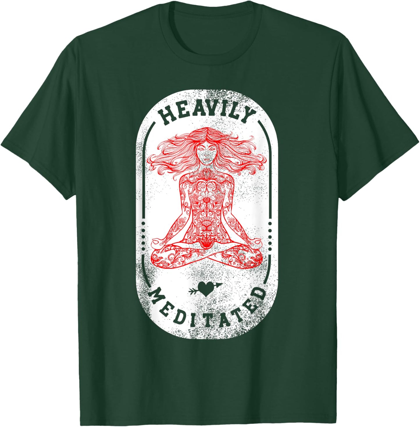 Heavily Meditated Spiritual Yoga T-Shirt - T-Shirt | Forest