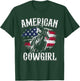 American Cowgirl Rodeo Barrel Racing Horse Riding Girl Gift T-Shirt - T-Shirt | Forest