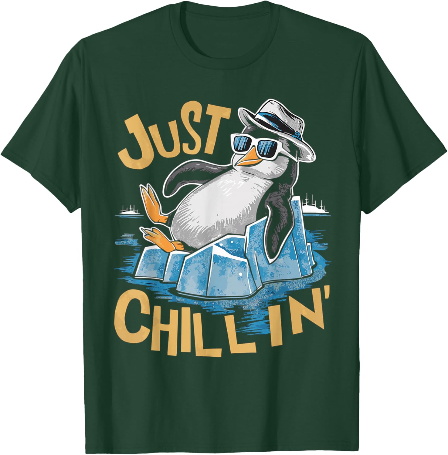 Just Chillin Penguin T-Shirt - T-Shirt | Forest