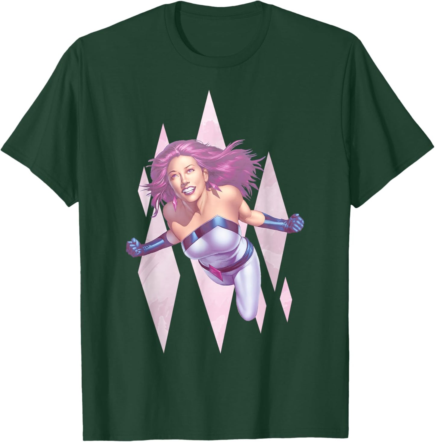 Marvel Jewel Jessica Jones In Flight Diamond Graphic T-Shirt - T-Shirt | Forest