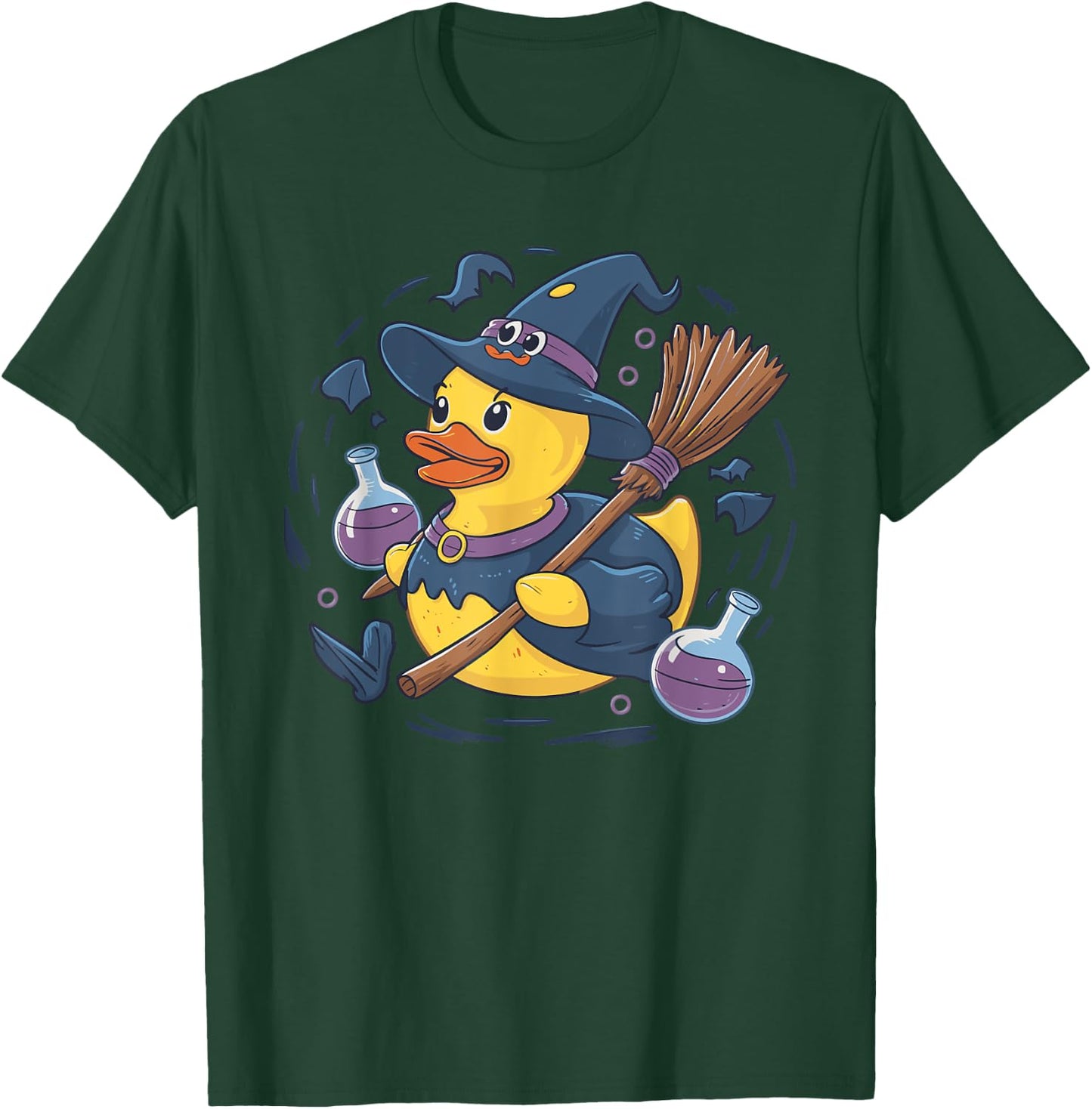 Rubber Duck Witch Rubber Duckie Costume Party T-Shirt - T-Shirt | Forest