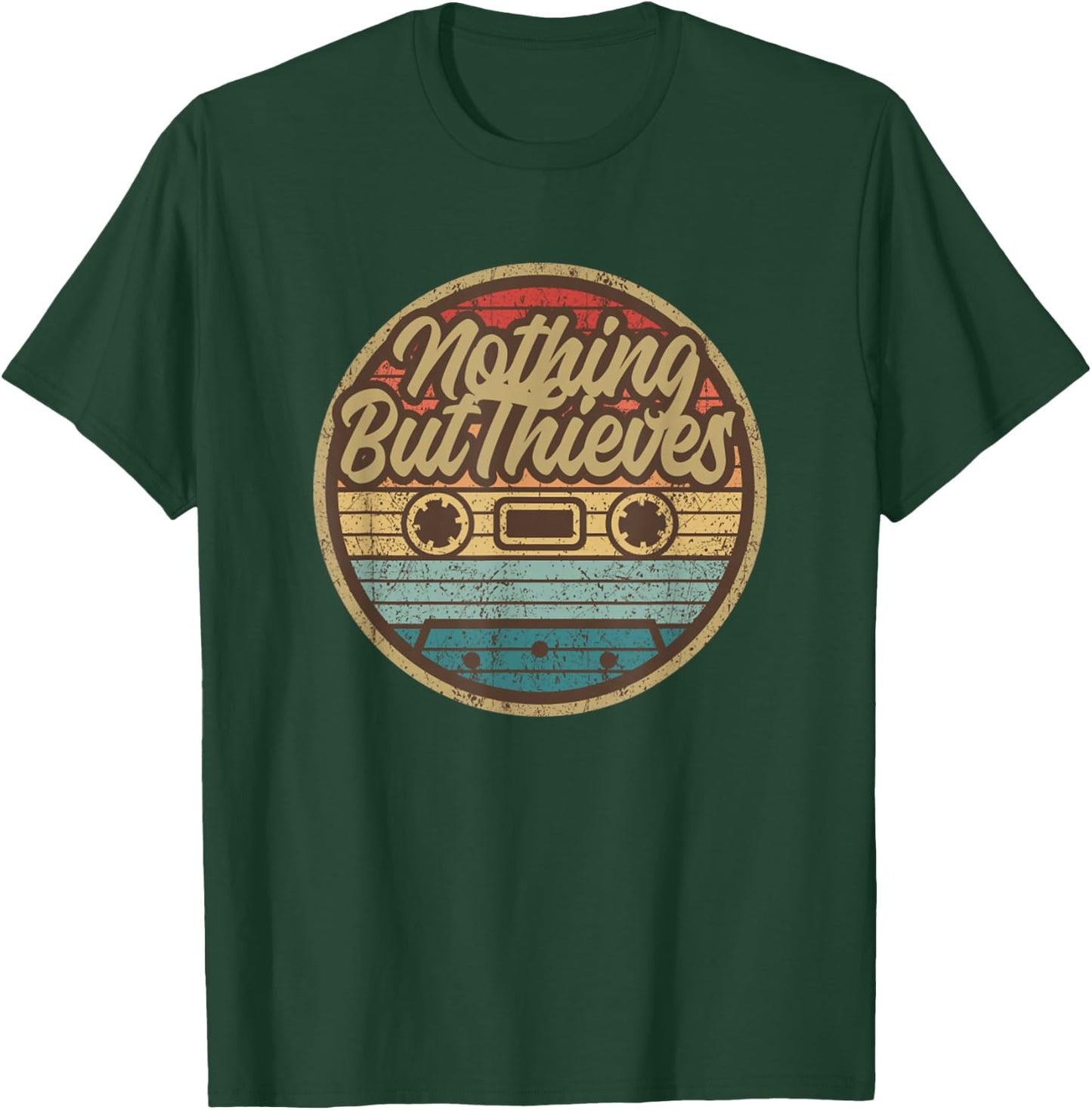 Vintage Nothing But Thieves Retro Cassette Musician T-Shirt - T-Shirt | Forest