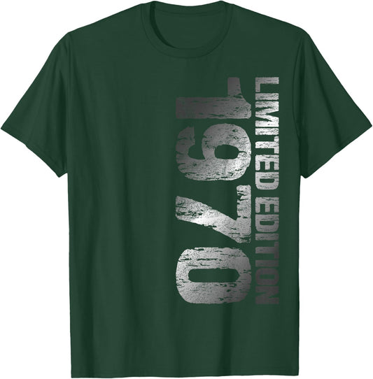1970 Man Woman 53rd Birthday Limited Edition 53 , black T-Shirt - T-Shirt | Forest