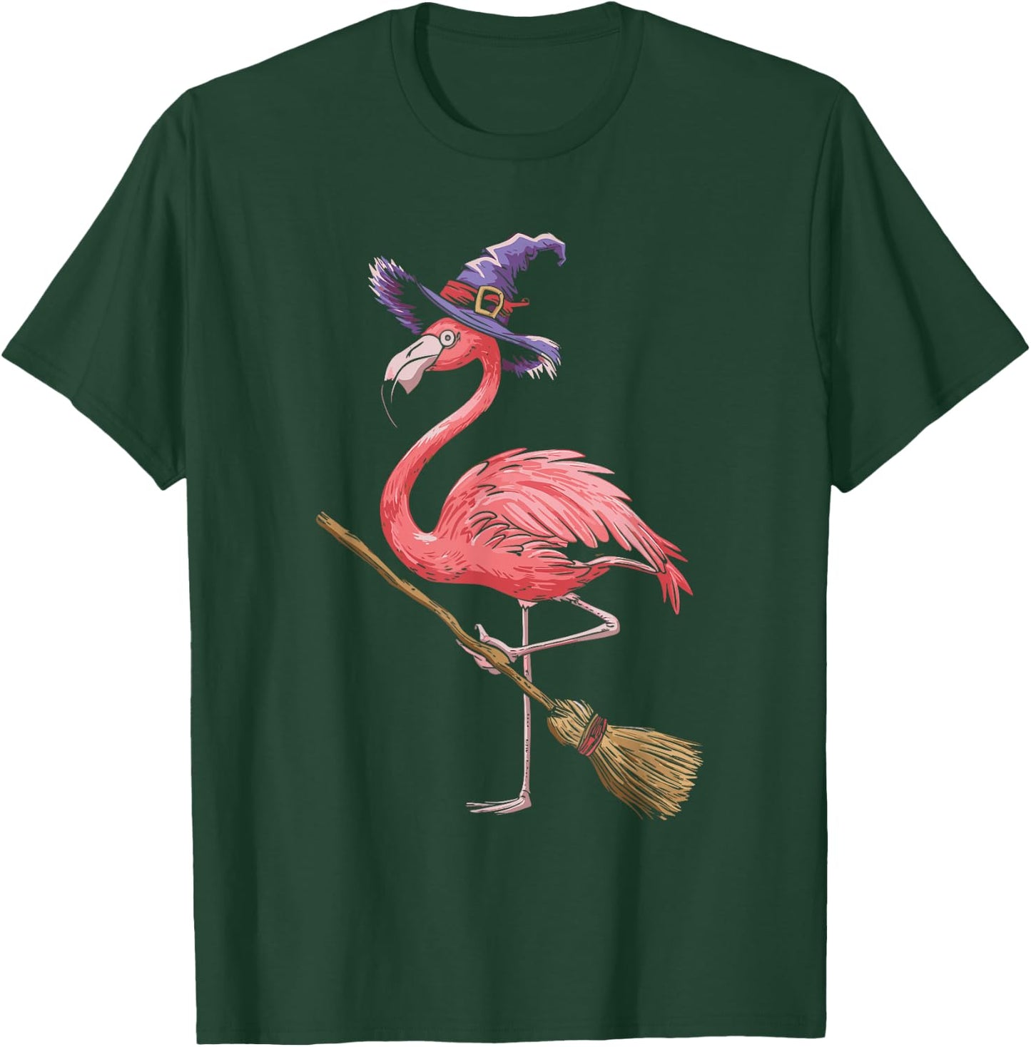 Flamingo Witch T-Shirt - T-Shirt | Forest