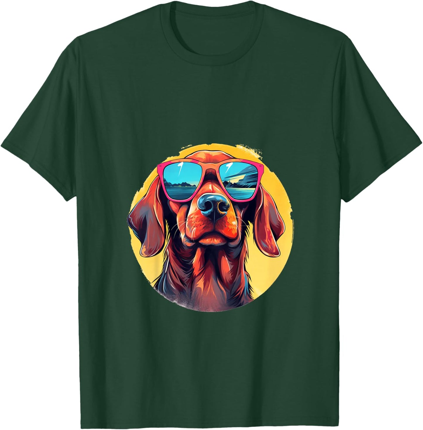 Kinder Cooler Hund mit Sonnenbrille T-Shirt - T-Shirt | Forest