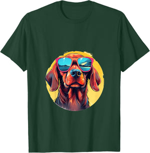 Kinder Cooler Hund mit Sonnenbrille T-Shirt - T-Shirt | Forest