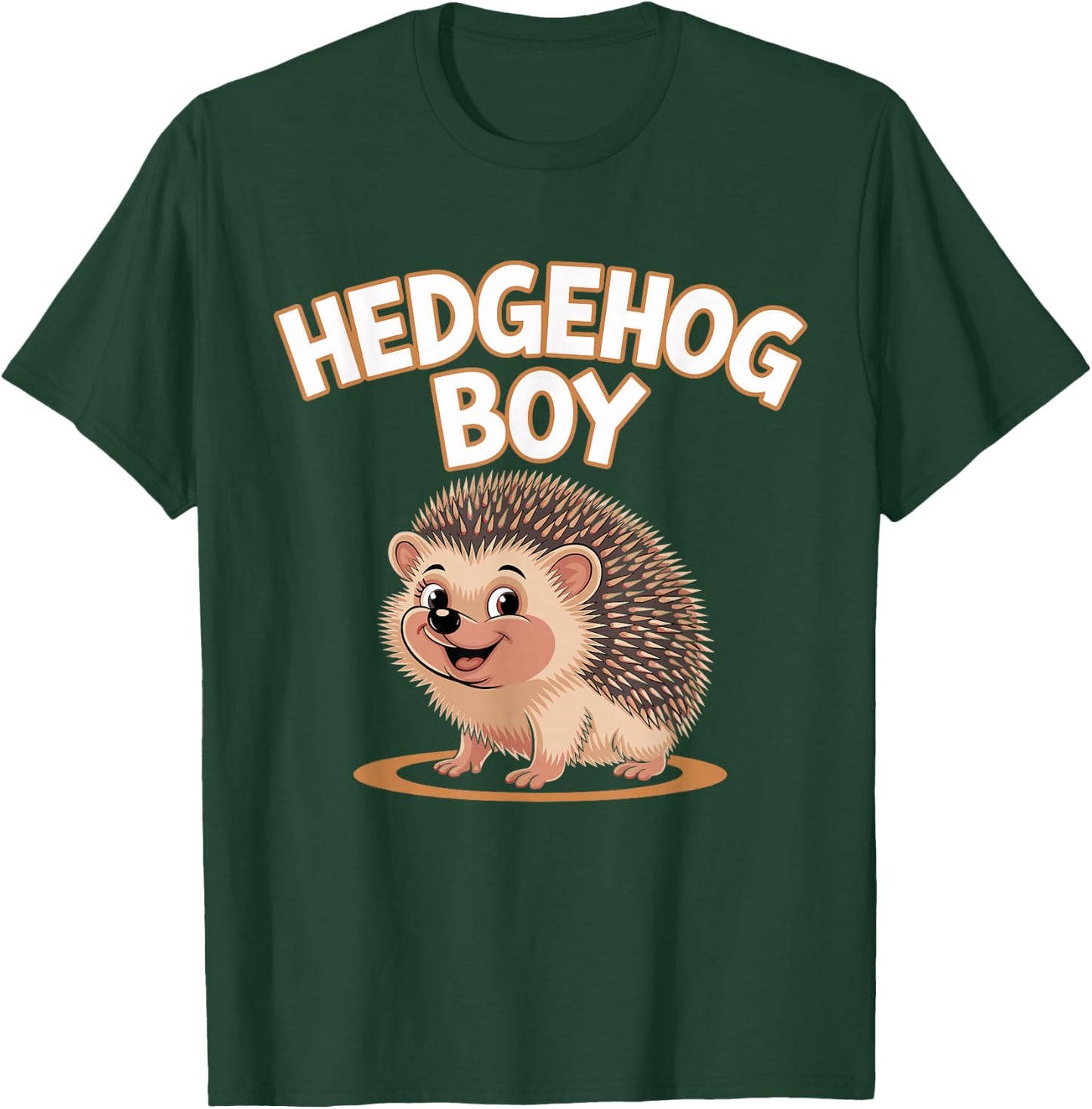 Hedgehog Boy | Childrens Apparel | Youth Kids Boys Hedgehog T-Shirt - T-Shirt | Forest