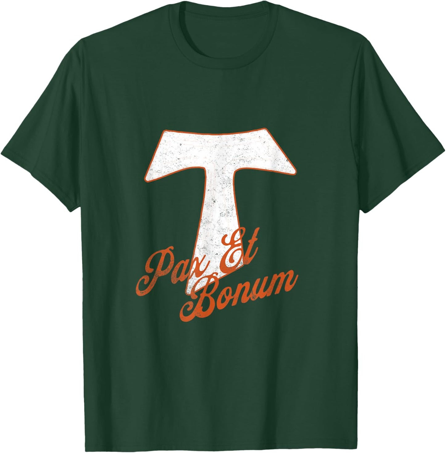Tau Cross Number Cross T-Shirt - T-Shirt | Forest