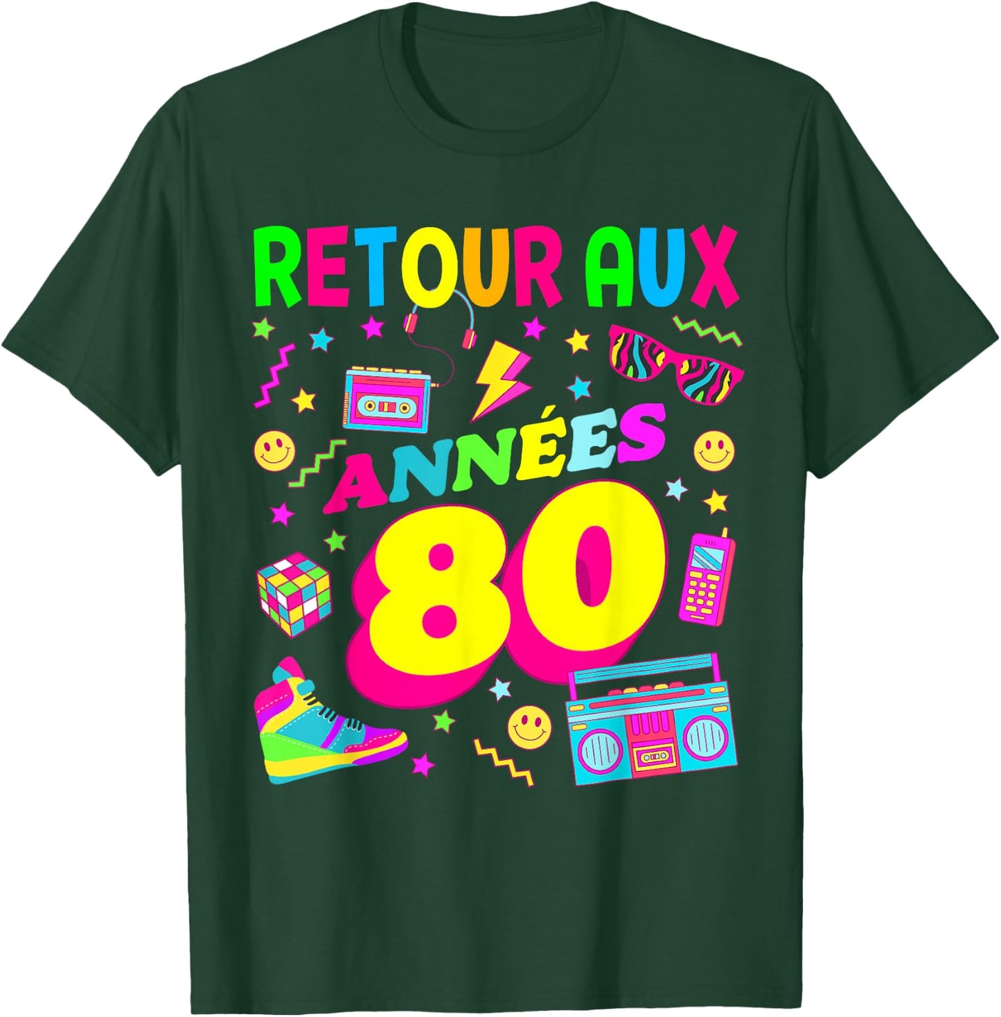 Party 80s Birthday Party 80s Retro Style T-Shirt - T-Shirt | Forest