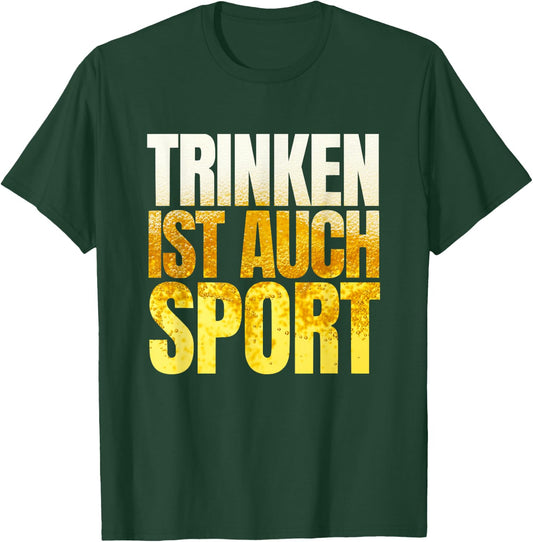 Trinken ist auch Sport Après Ski Fun Malle Party Lorenz , black T-Shirt - T-Shirt | Forest