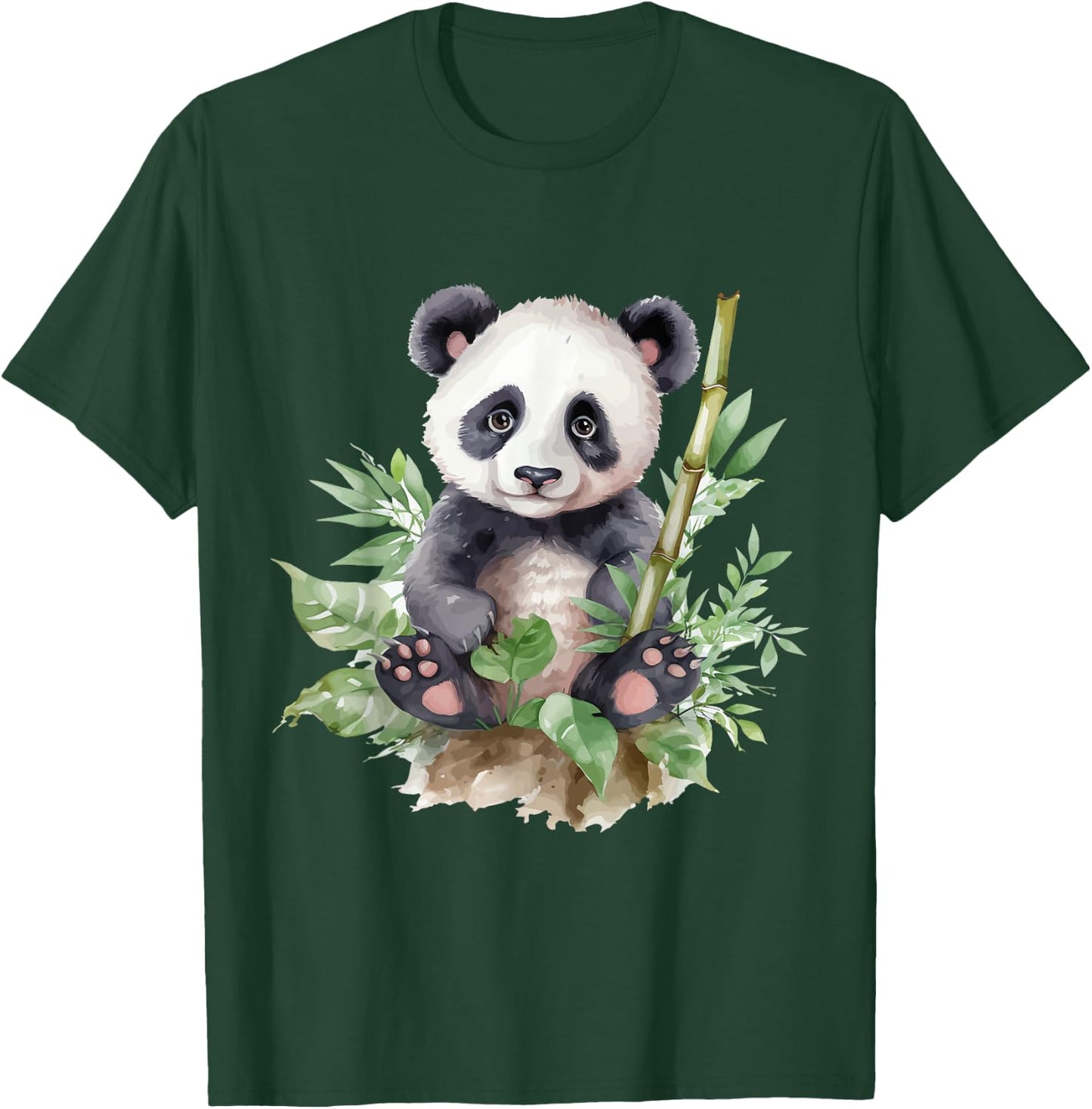 Watercolor Panda T-Shirt - T-Shirt | Forest
