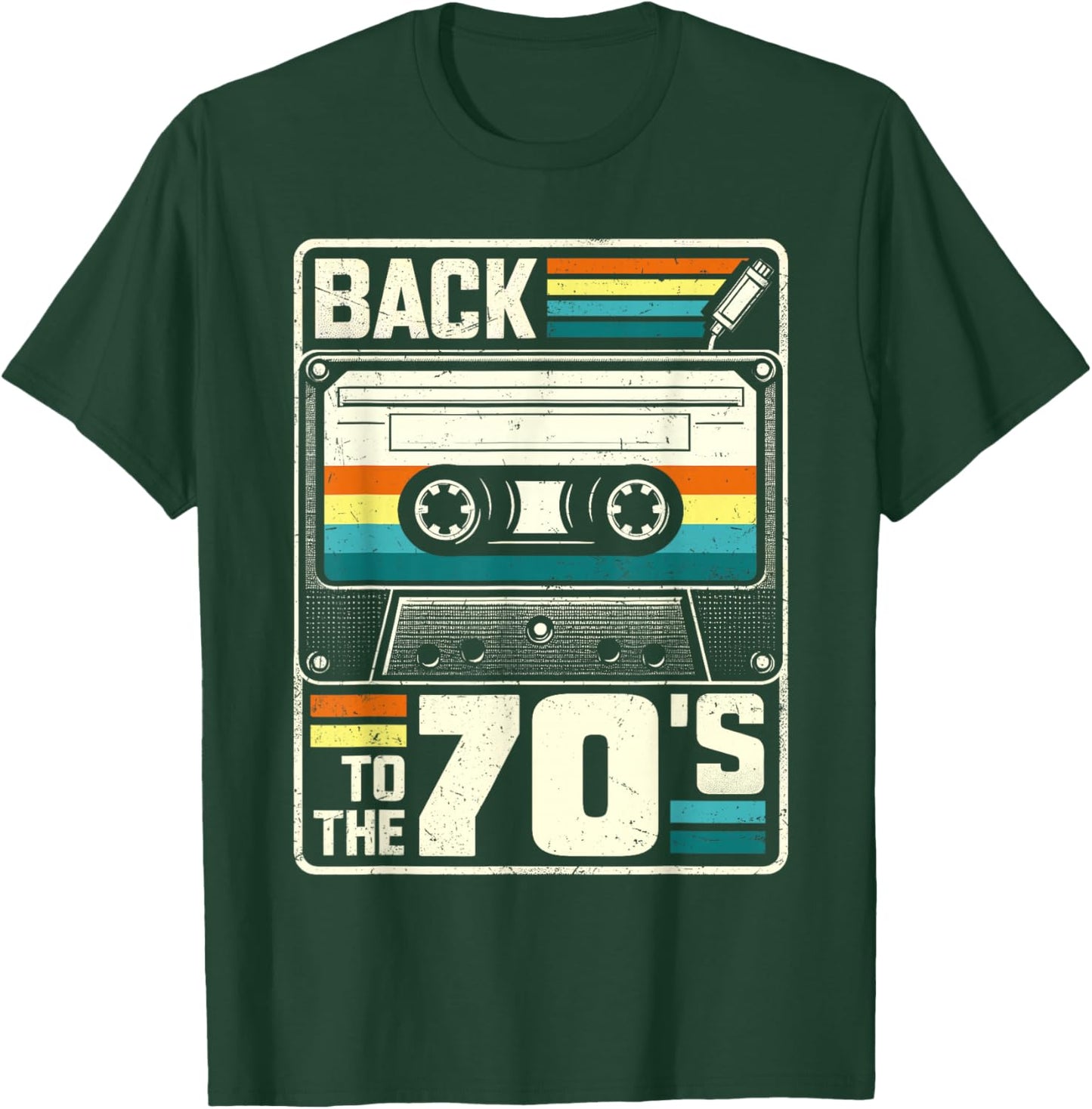 70s Outfit | Back to The 70s Retro Party Carnival T-Shirt - T-Shirt | Forest