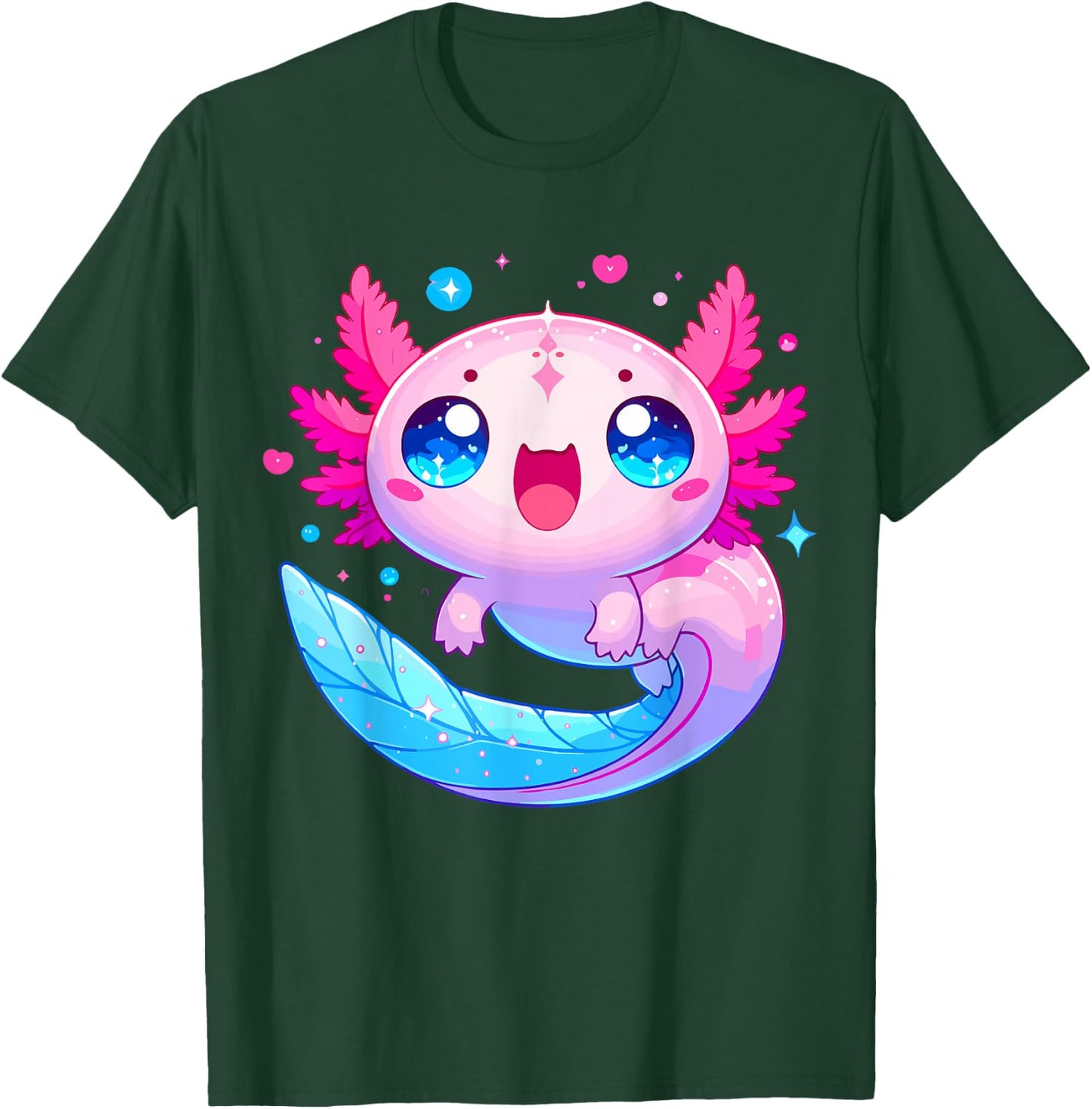 Cute Axolotl T-Shirt - T-Shirt | Forest